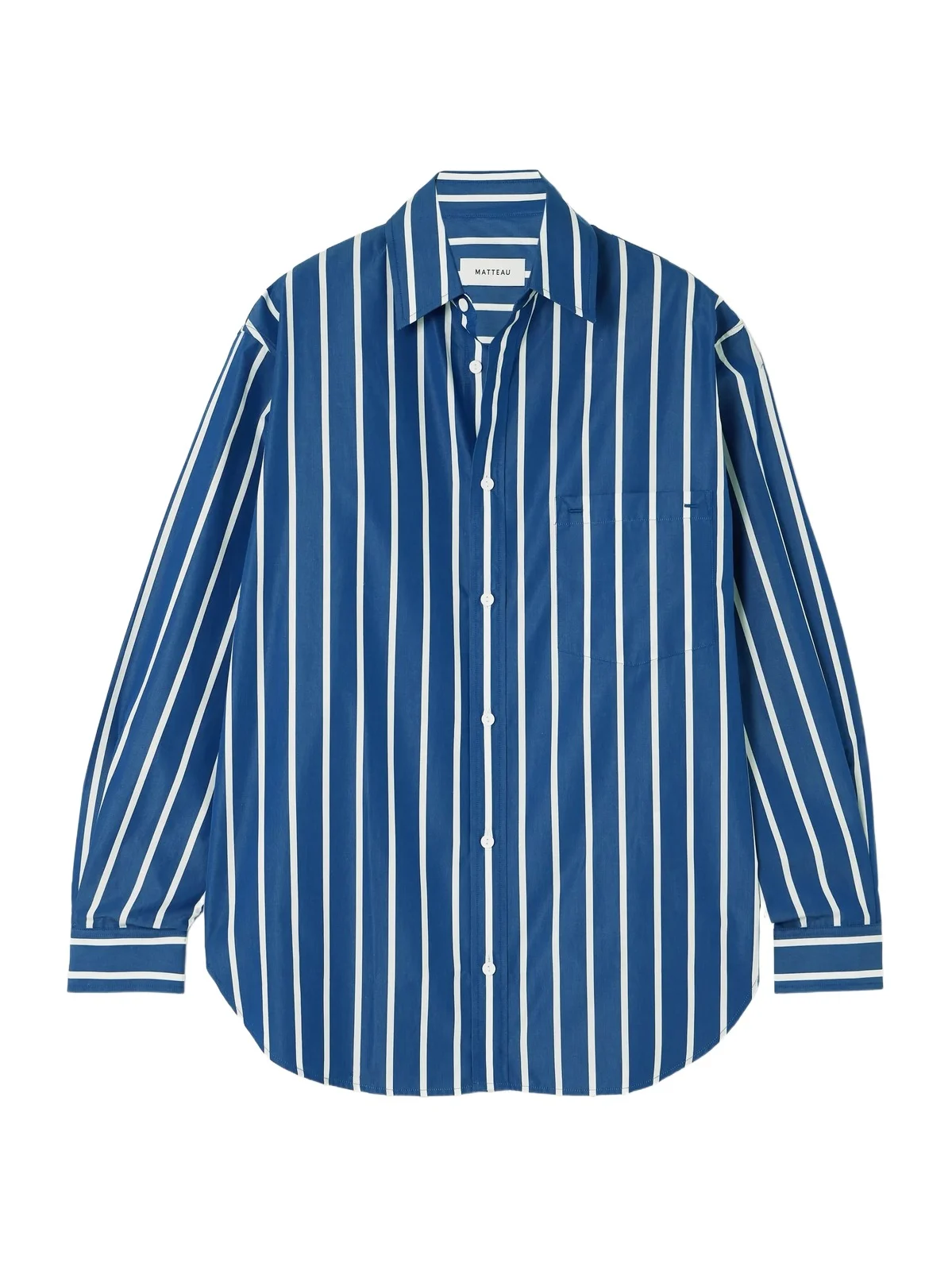 Striped Cotton-poplin Shirt