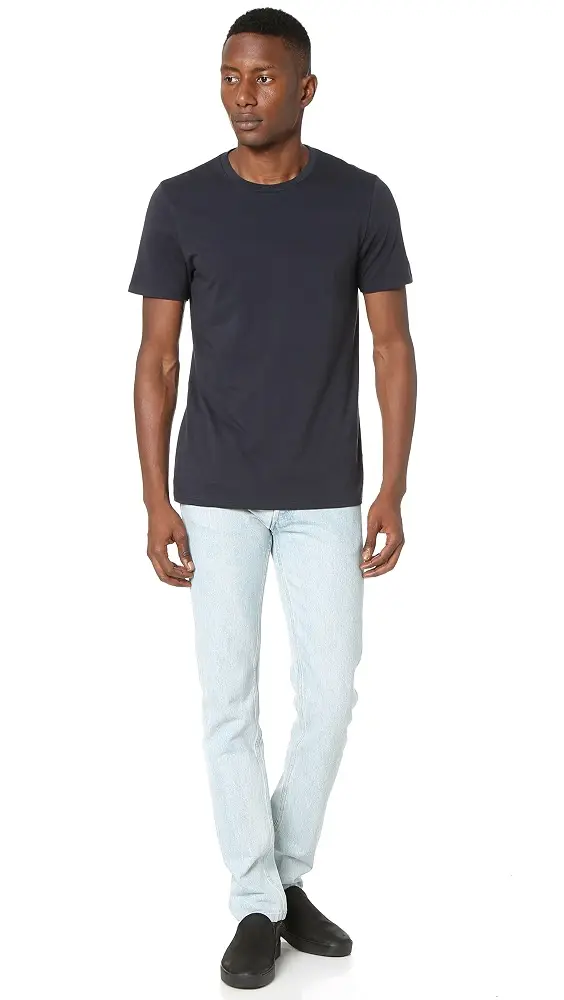 Vince Short Sleeve Pima Crew Neck Tee | Thumbnail 4