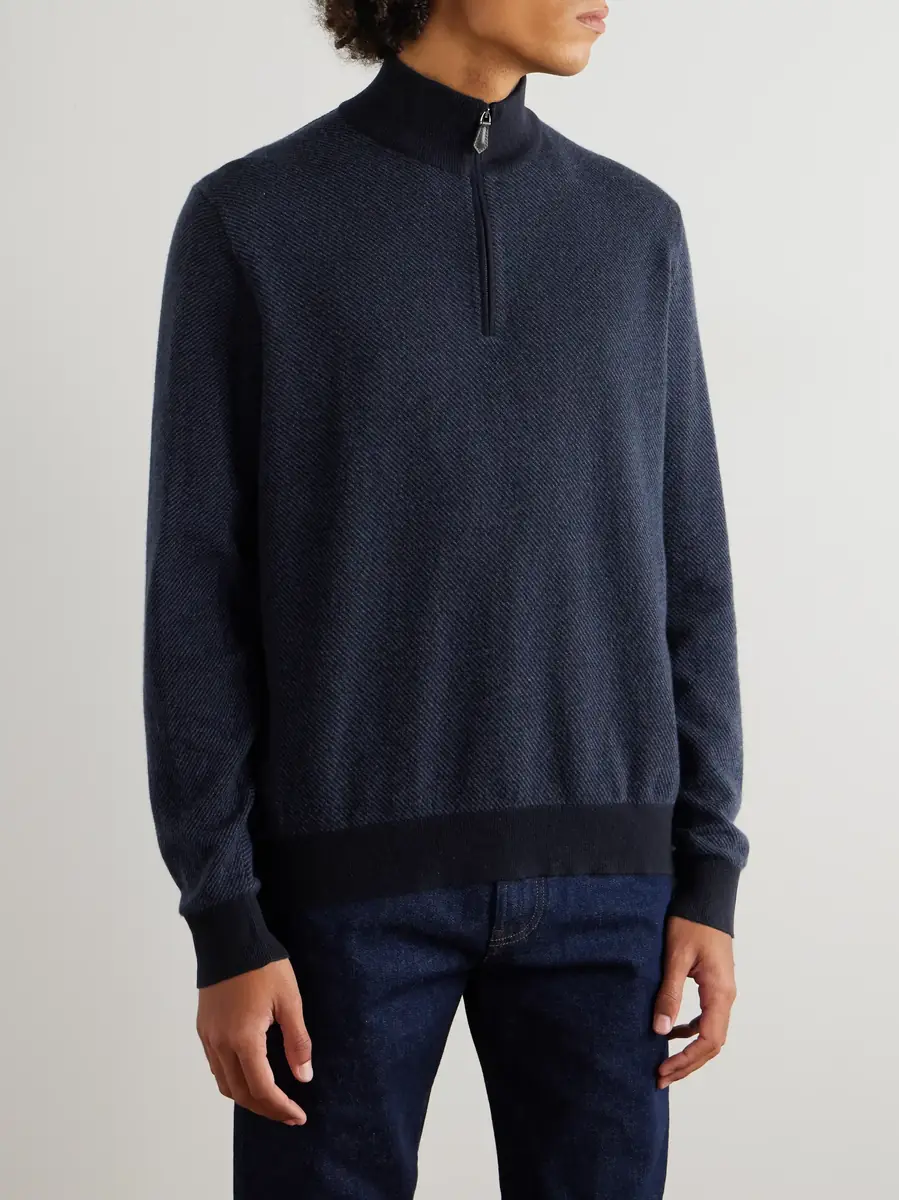 Loro Piana Roadster Cashmere Half-Zip Sweater | Thumbnail 3 Loro Piana Roadster Cashmere Half-Zip Sweater | Thumbnail 3