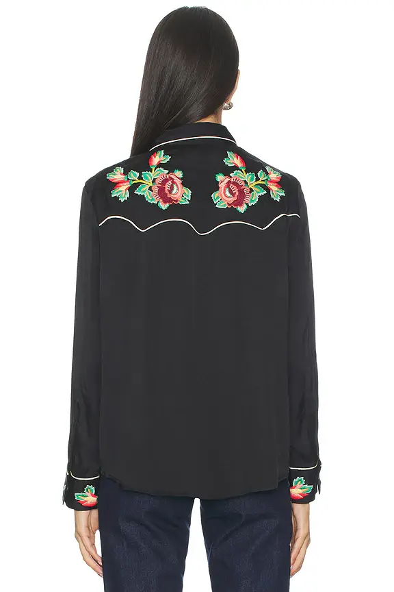 The Great. The Heirloom Rose Western Shirt | Thumbnail 3