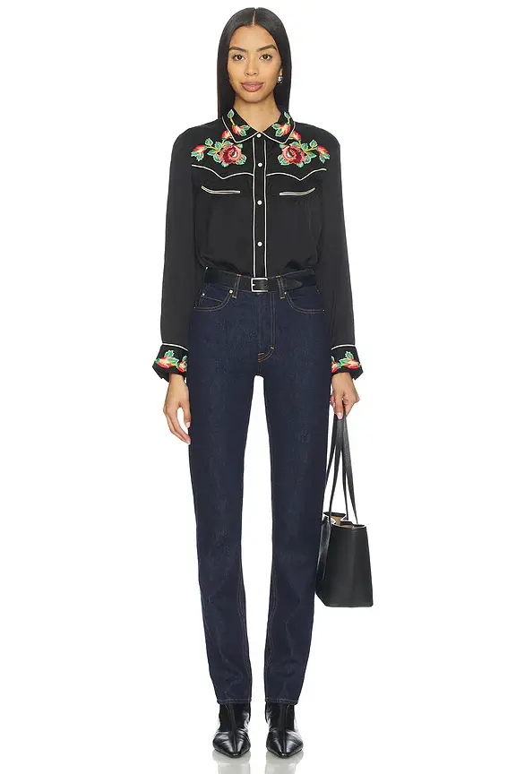 The Great. The Heirloom Rose Western Shirt | Thumbnail 4
