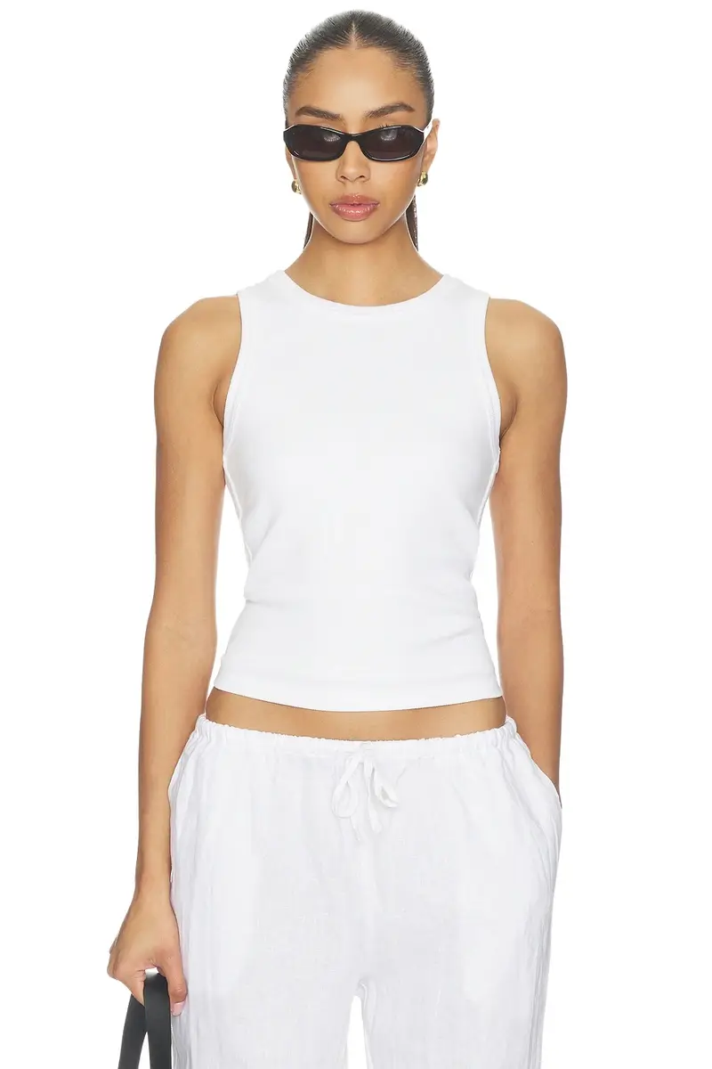 Daphne Structured Rib High Neck Tank