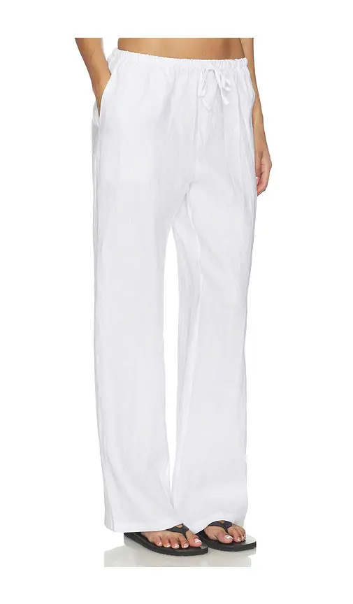 perfectwhitetee Lorana Linen Drawstring Pant | Thumbnail 2 perfectwhitetee Lorana Linen Drawstring Pant | Thumbnail 2