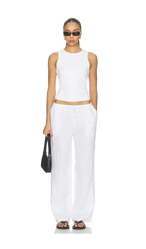 perfectwhitetee Lorana Linen Drawstring Pant | Thumbnail 5 perfectwhitetee Lorana Linen Drawstring Pant | Thumbnail 5