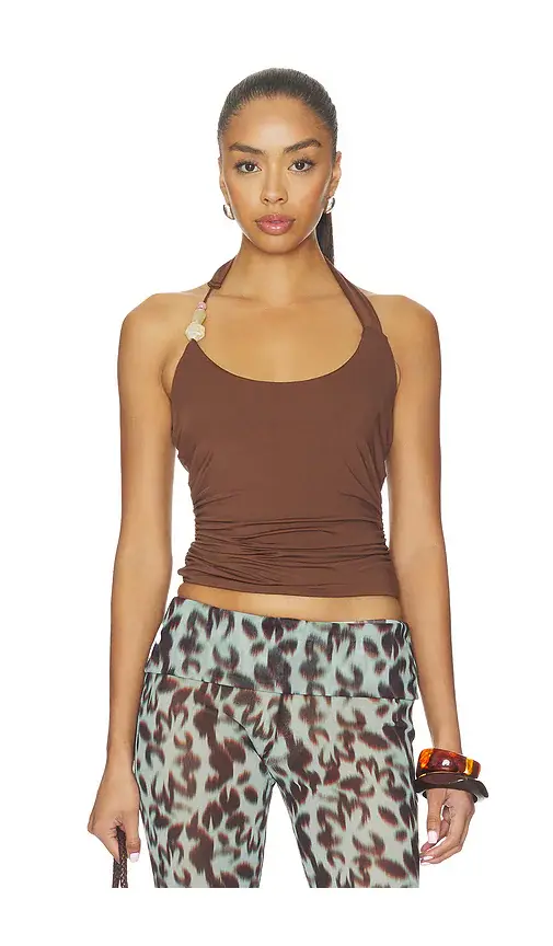 SNDYS Lexie Twist Halter Tank | Image 1 SNDYS Lexie Twist Halter Tank | Image 1