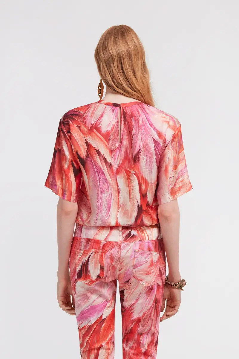 Roberto Cavalli Plumage print t-shirt | Thumbnail 3 Roberto Cavalli Plumage print t-shirt | Thumbnail 3