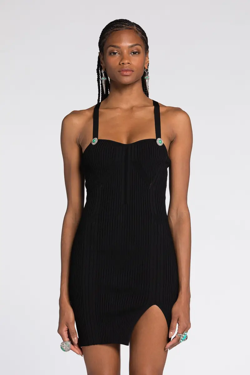 Roberto Cavalli Ribbed-Knit Mini Dress | Thumbnail 3 Roberto Cavalli Ribbed-Knit Mini Dress | Thumbnail 3