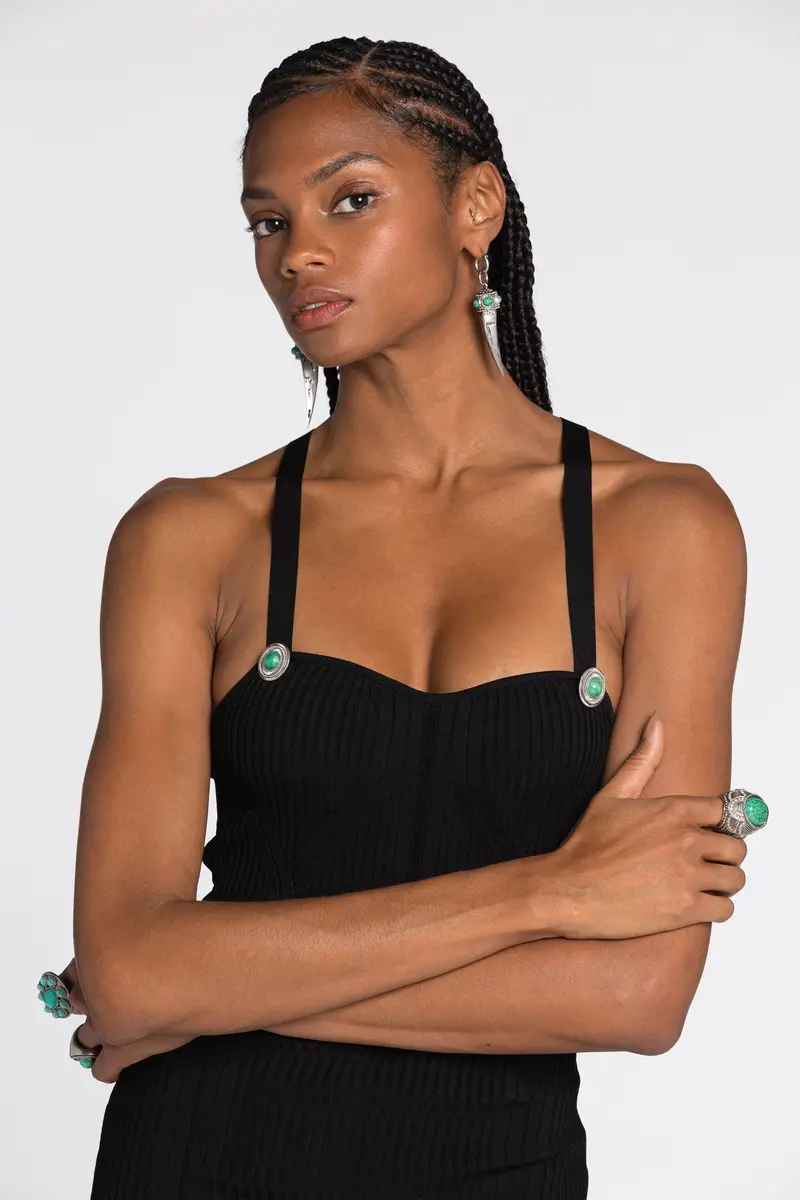 Roberto Cavalli Ribbed-Knit Mini Dress | Thumbnail 5 Roberto Cavalli Ribbed-Knit Mini Dress | Thumbnail 5