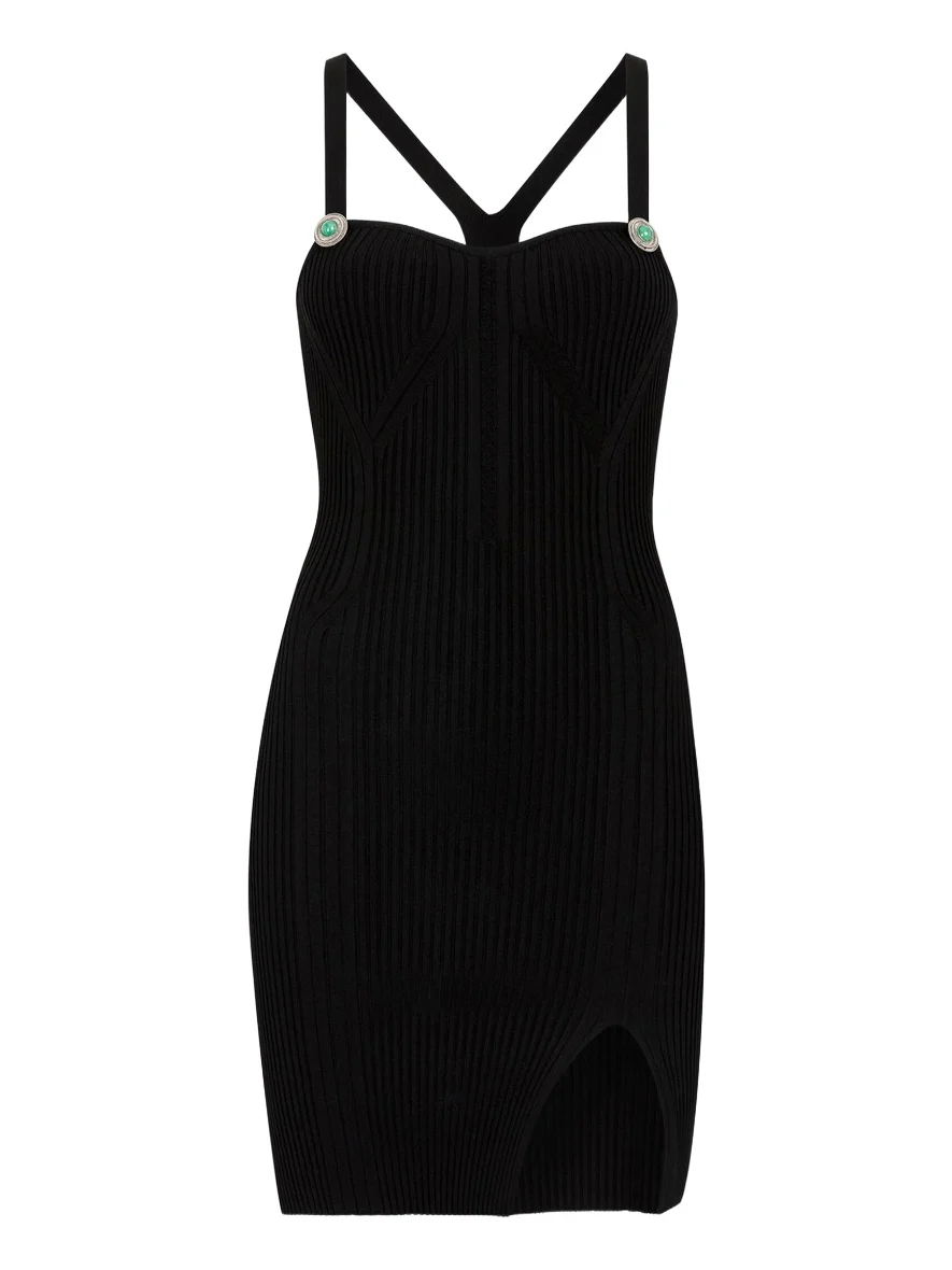 Ribbed-Knit Mini Dress Ribbed-Knit Mini Dress