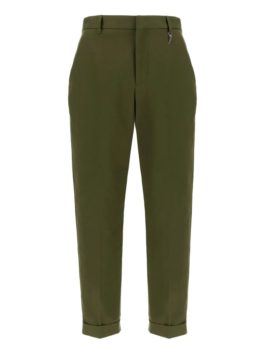 Roberto Cavalli Tailored slim pants with fang