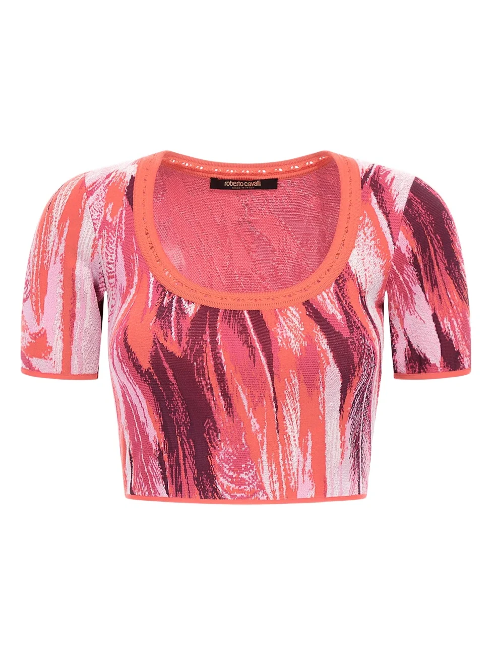 Roberto Cavalli Plumange Print Top