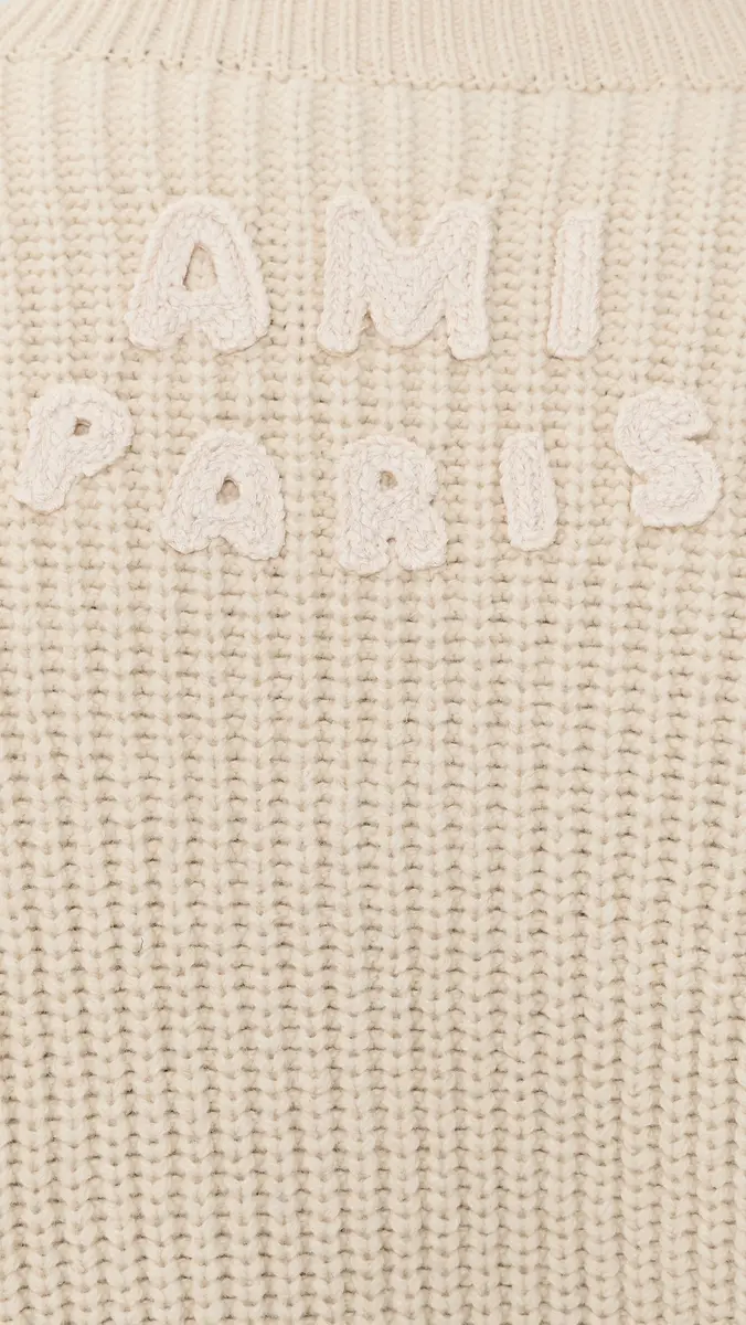 AMI Ribbed V Neck Sweater | Thumbnail 6