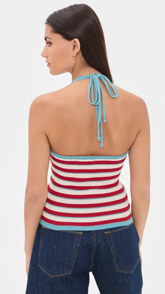 Bailey Rose Striped Halter Top | Thumbnail 3 Bailey Rose Striped Halter Top | Thumbnail 3
