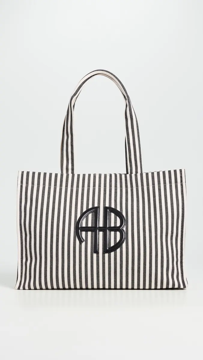 Anine Bing Lara Stripe Tote Bag | Thumbnail 2 Anine Bing Lara Stripe Tote Bag | Thumbnail 2