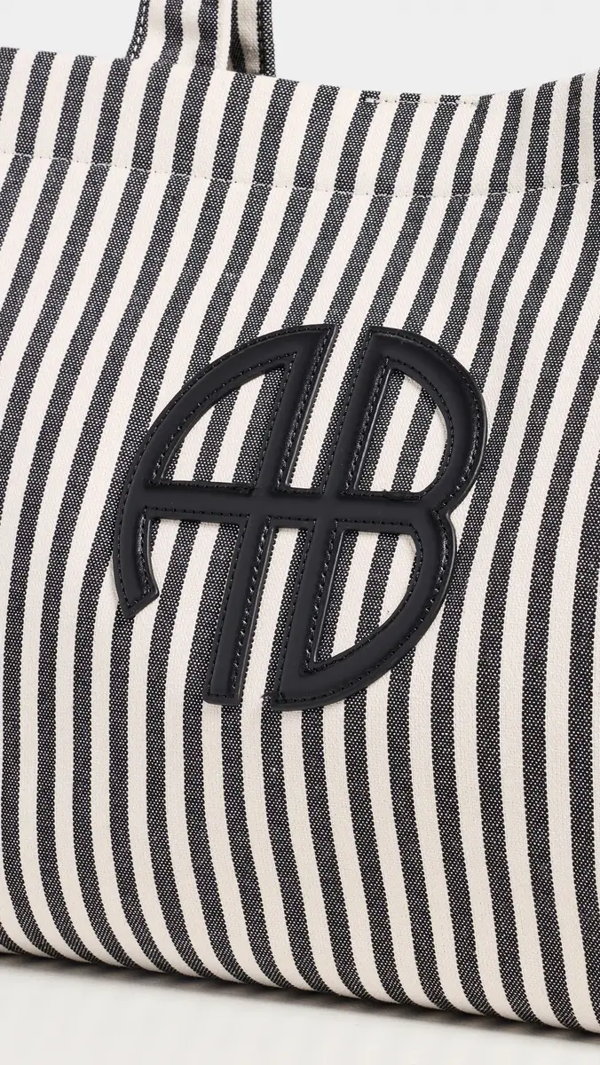 Anine Bing Lara Stripe Tote Bag | Thumbnail 5 Anine Bing Lara Stripe Tote Bag | Thumbnail 5
