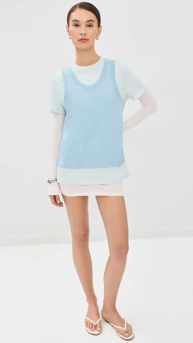 Wardrobe.NYC WARDROBE. NYC Layered Tee Mini Dress | Thumbnail 5 Wardrobe.NYC WARDROBE. NYC Layered Tee Mini Dress | Thumbnail 5