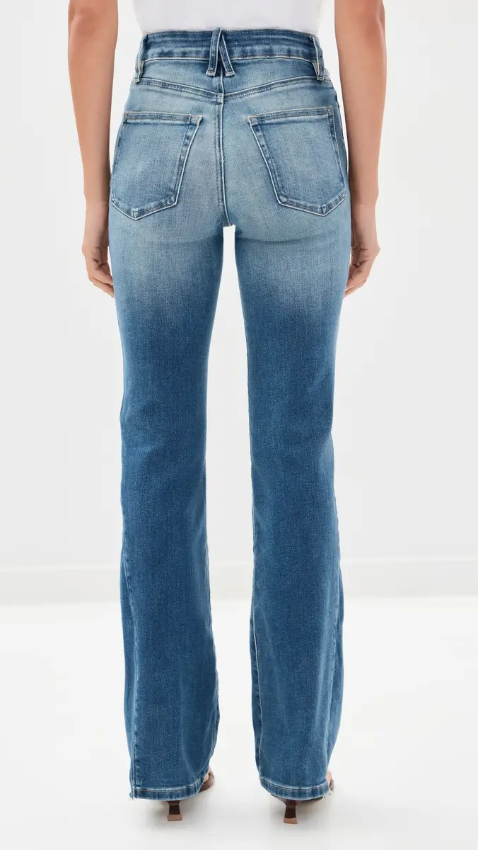 GOOD AMERICAN Soft Tech Good Classic Bootcut Jeans | Thumbnail 3 GOOD AMERICAN Soft Tech Good Classic Bootcut Jeans | Thumbnail 3