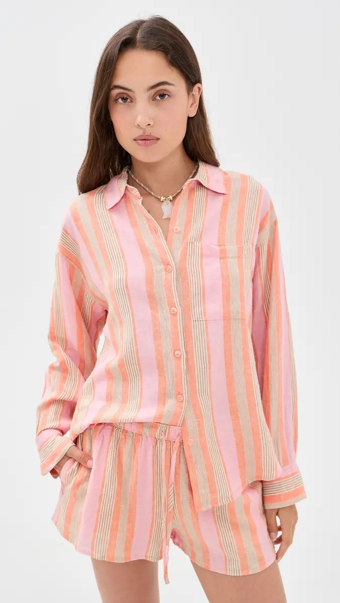 Z Supply Perfect Striped Button Up | Thumbnail 2 Z Supply Perfect Striped Button Up | Thumbnail 2