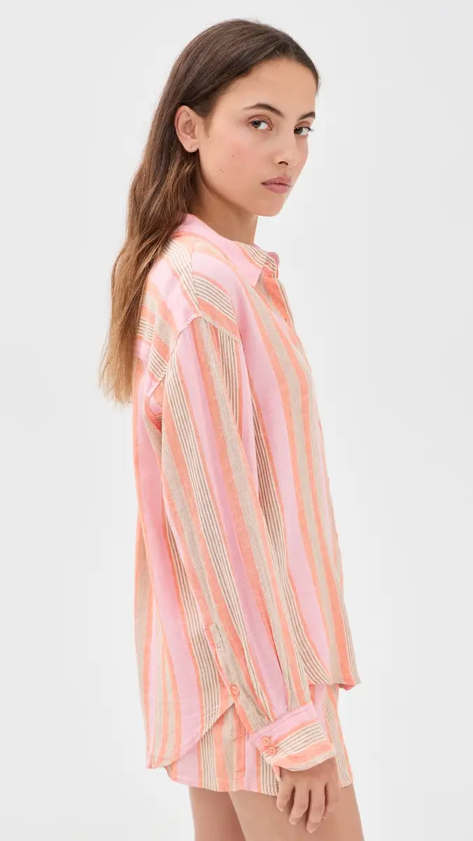 Z Supply Perfect Striped Button Up | Thumbnail 4 Z Supply Perfect Striped Button Up | Thumbnail 4