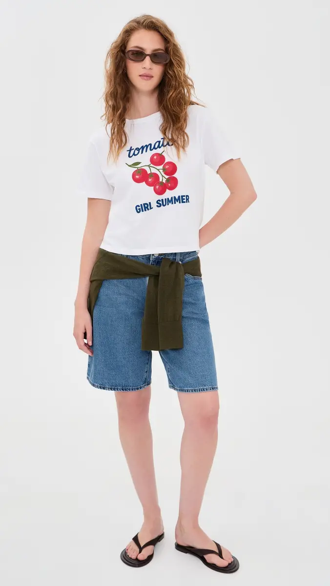 Sunny Somewhere Tomato Girl Summer Everyday Tee | Thumbnail 5 Sunny Somewhere Tomato Girl Summer Everyday Tee | Thumbnail 5