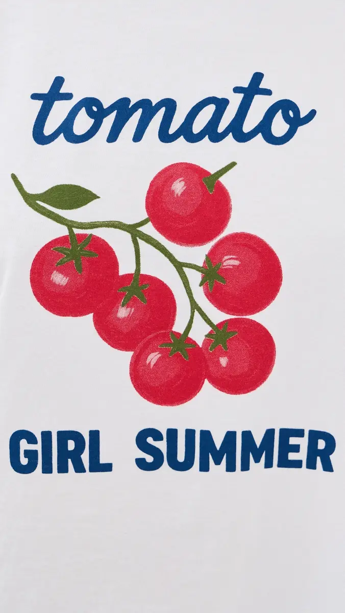 Sunny Somewhere Tomato Girl Summer Everyday Tee | Thumbnail 6 Sunny Somewhere Tomato Girl Summer Everyday Tee | Thumbnail 6