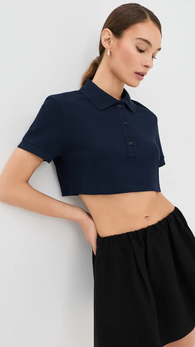Wardrobe.NYC WARDROBE. NYC Crop Polo Top | Thumbnail 2 Wardrobe.NYC WARDROBE. NYC Crop Polo Top | Thumbnail 2