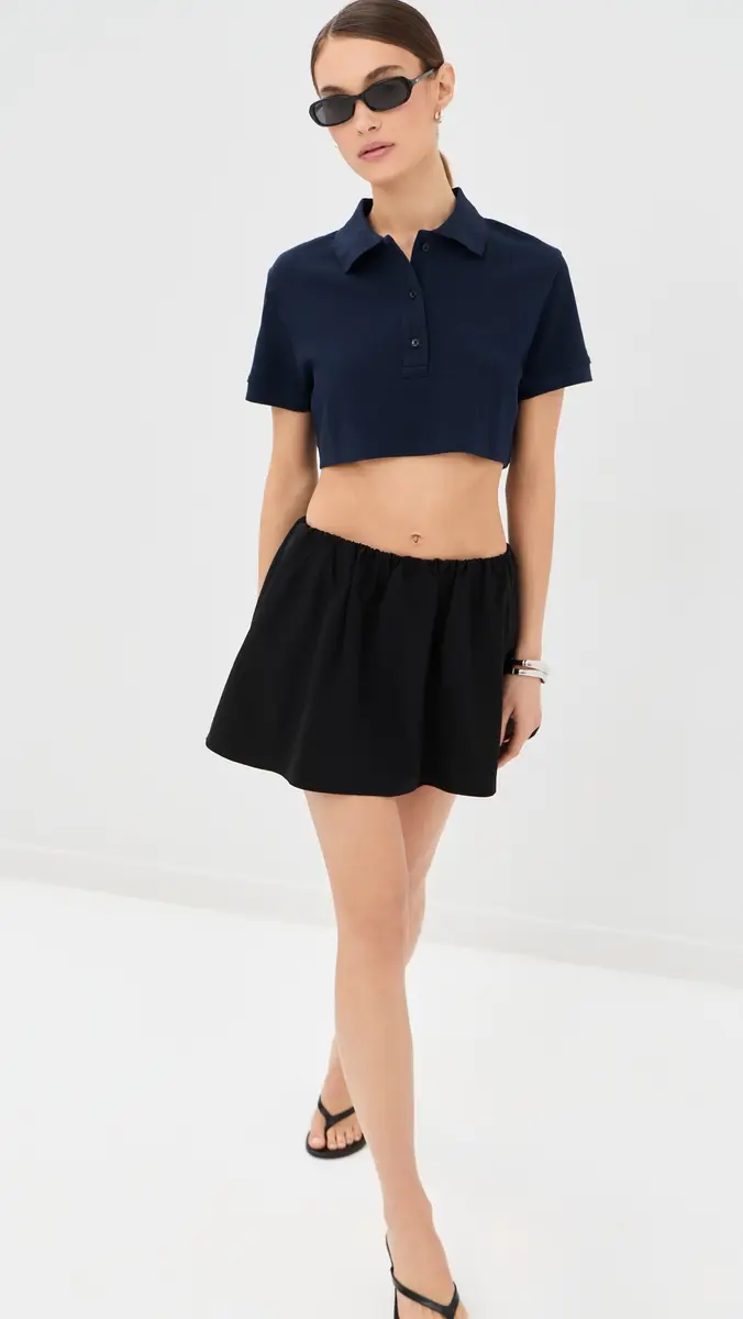 Wardrobe.NYC WARDROBE. NYC Crop Polo Top | Thumbnail 5 Wardrobe.NYC WARDROBE. NYC Crop Polo Top | Thumbnail 5