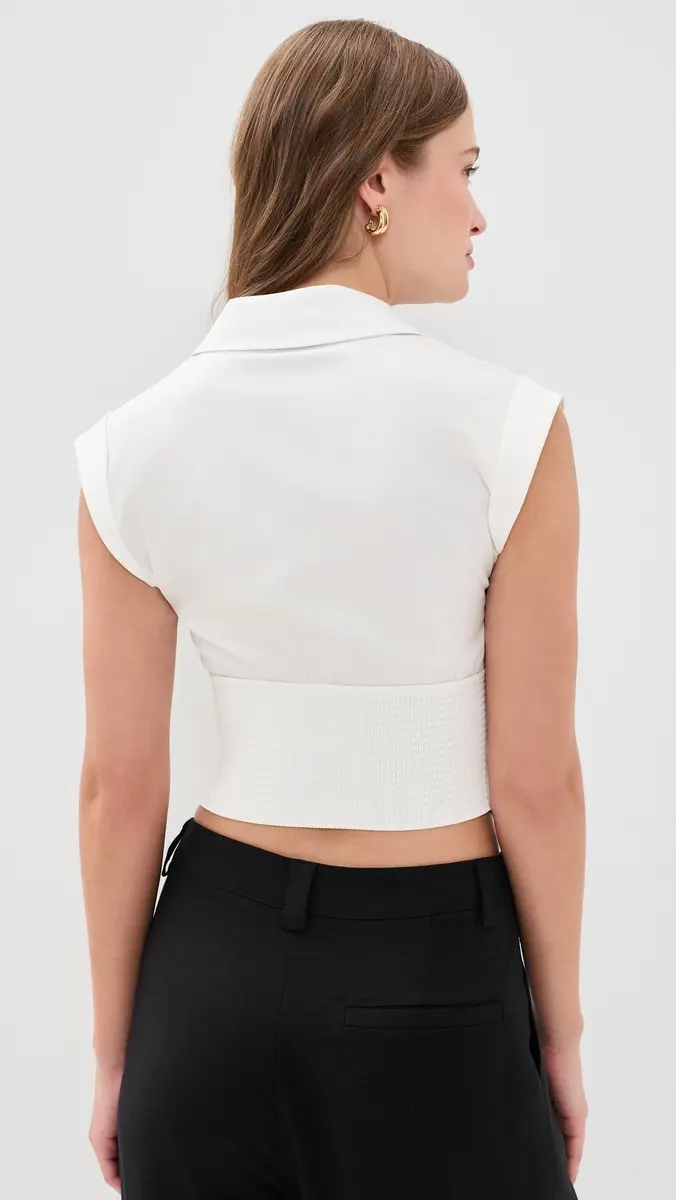 Alice + Olivia Kim Paneled Corset Fitted Top | Thumbnail 3 Alice + Olivia Kim Paneled Corset Fitted Top | Thumbnail 3