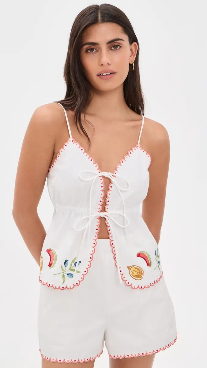 MINKPINK Santorini Embroidered Cami | Thumbnail 2 MINKPINK Santorini Embroidered Cami | Thumbnail 2