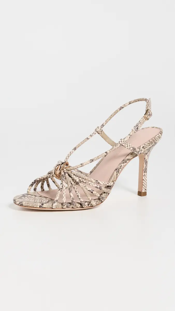 Loeffler Randall Mareka Strappy Heels with Hardware Natural Snake | Thumbnail 2 Loeffler Randall Mareka Strappy Heels with Hardware Natural Snake | Thumbnail 2