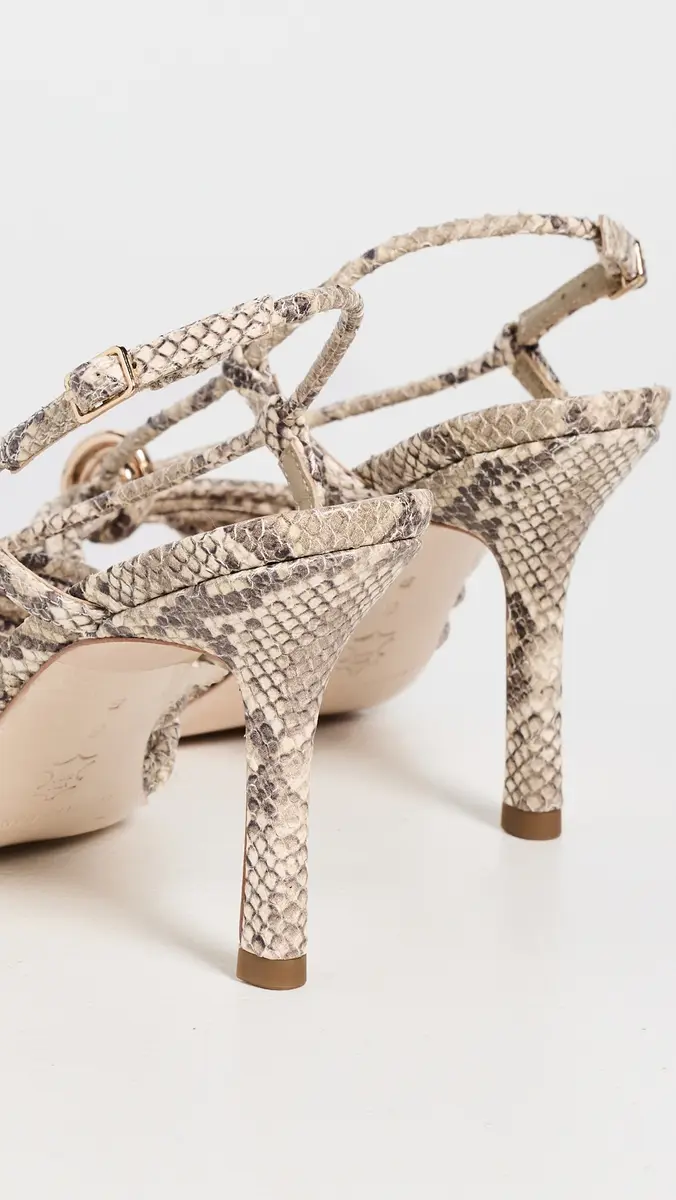 Loeffler Randall Mareka Strappy Heels with Hardware Natural Snake | Thumbnail 4 Loeffler Randall Mareka Strappy Heels with Hardware Natural Snake | Thumbnail 4