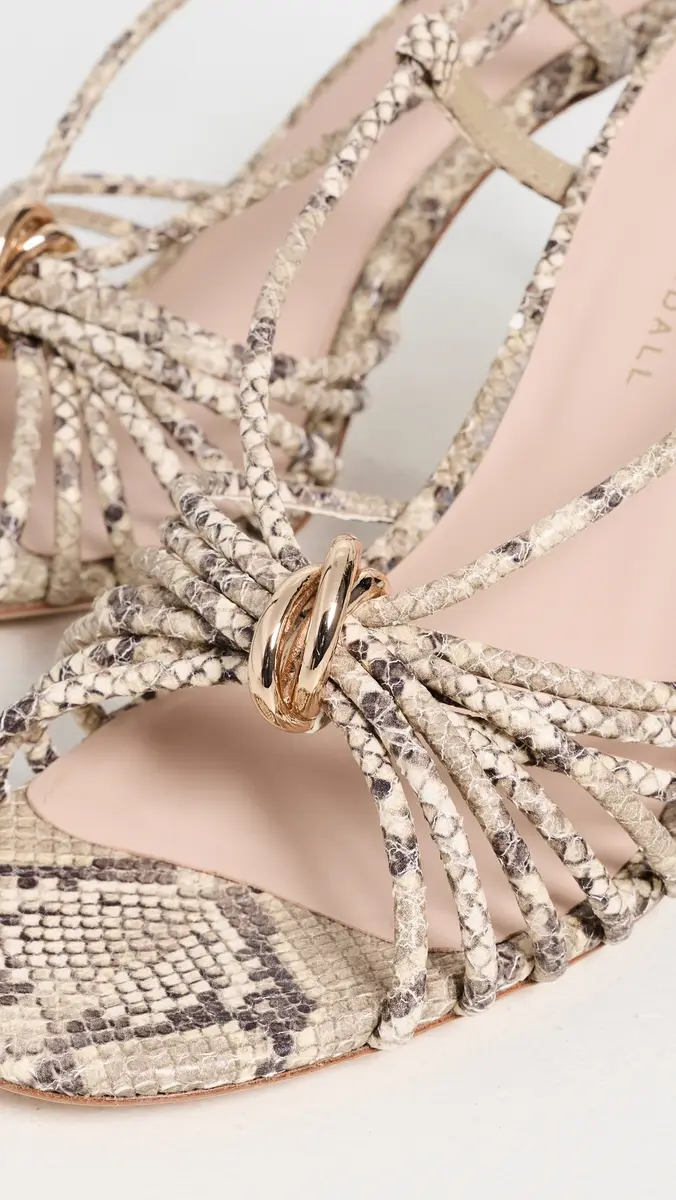 Loeffler Randall Mareka Strappy Heels with Hardware Natural Snake | Thumbnail 6 Loeffler Randall Mareka Strappy Heels with Hardware Natural Snake | Thumbnail 6