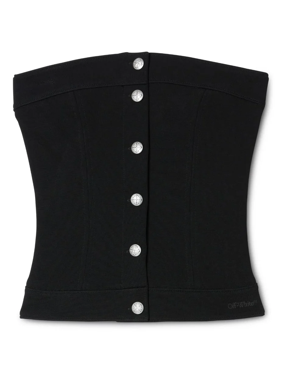 Black Jersey Corset Top Black Jersey Corset Top