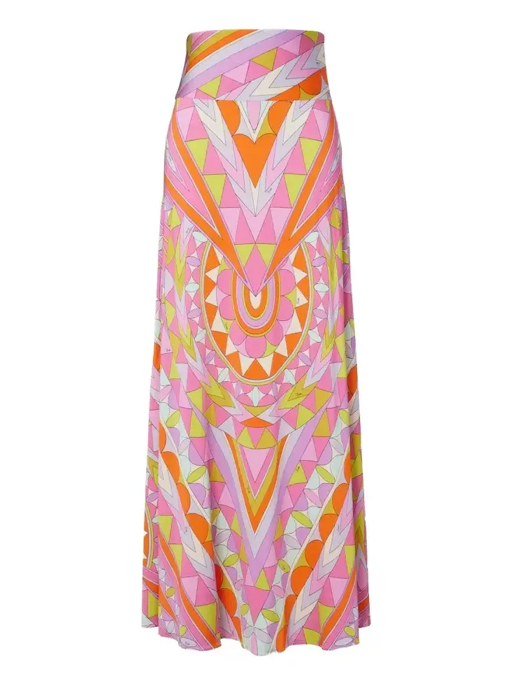 PUCCI Manuba jersey satin maxi skirt