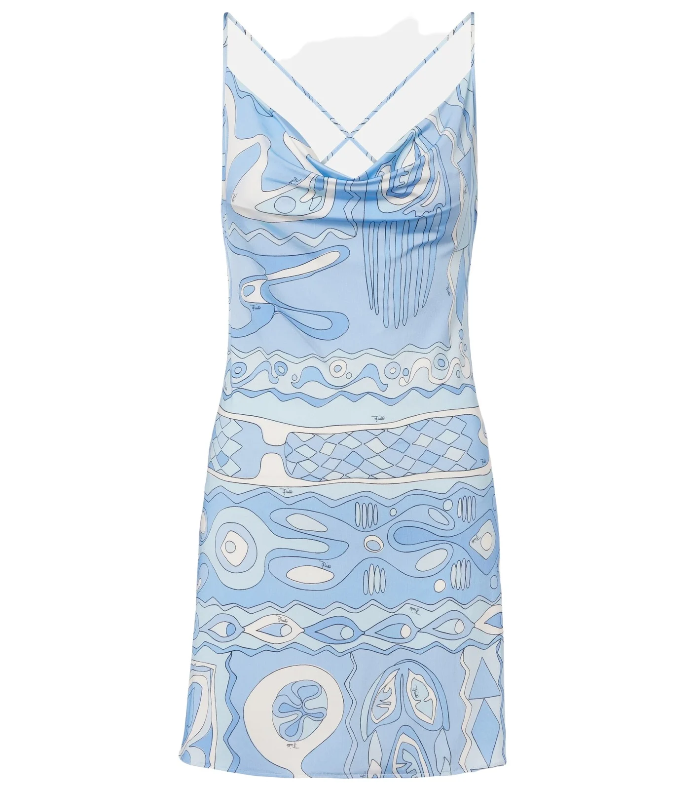 Angoli draped satin jersey minidress Angoli draped satin jersey minidress