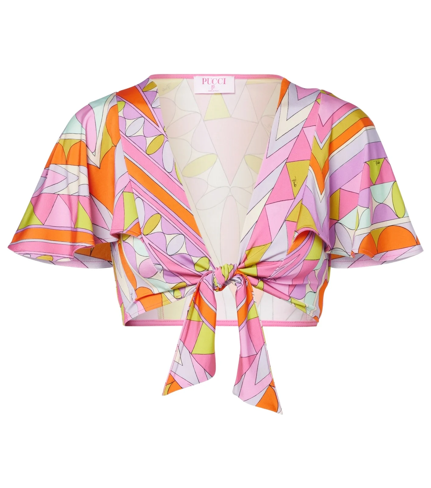 Angoli jersey satin crop top Angoli jersey satin crop top