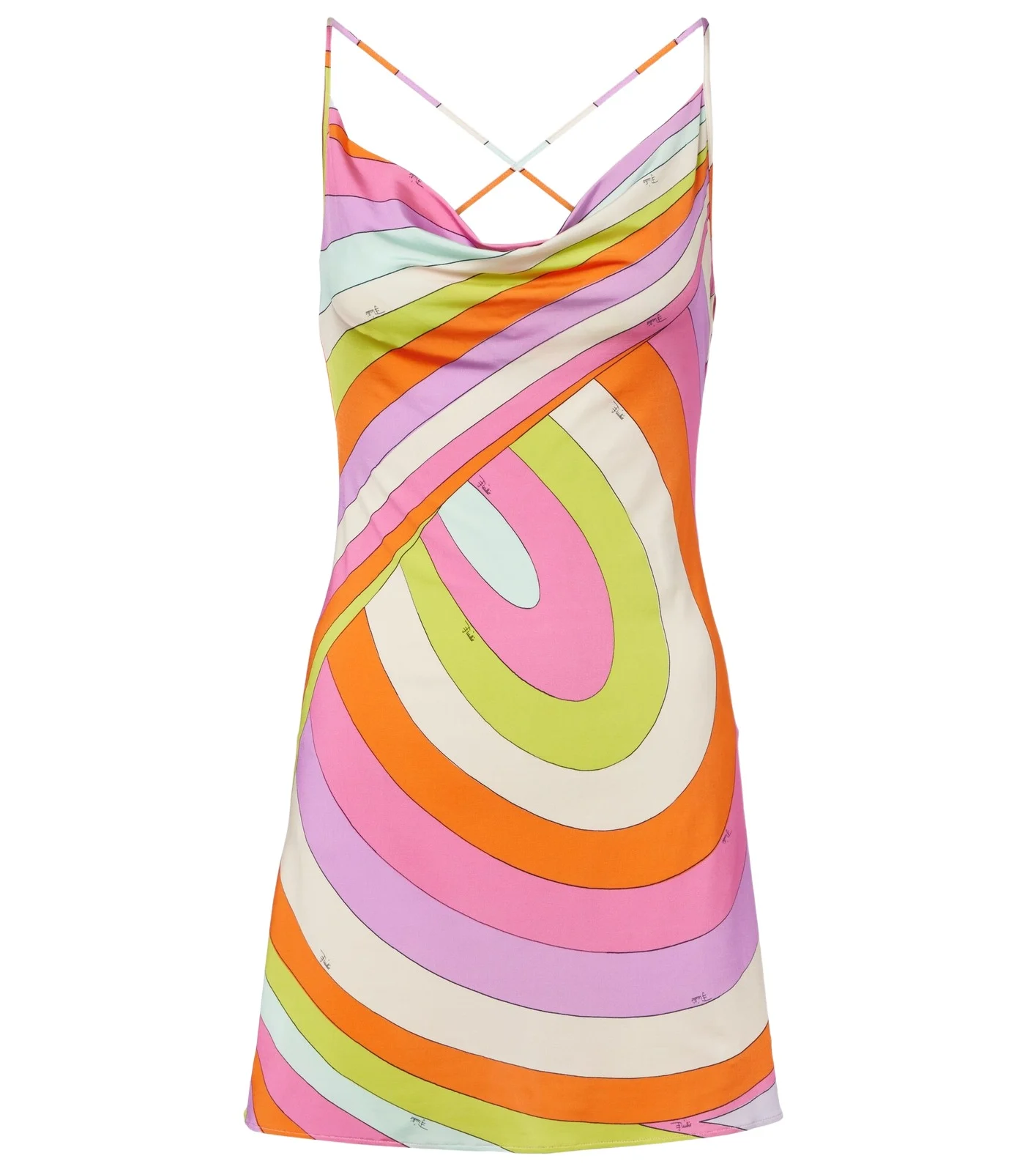 Iride draped satin jersey minidress Iride draped satin jersey minidress