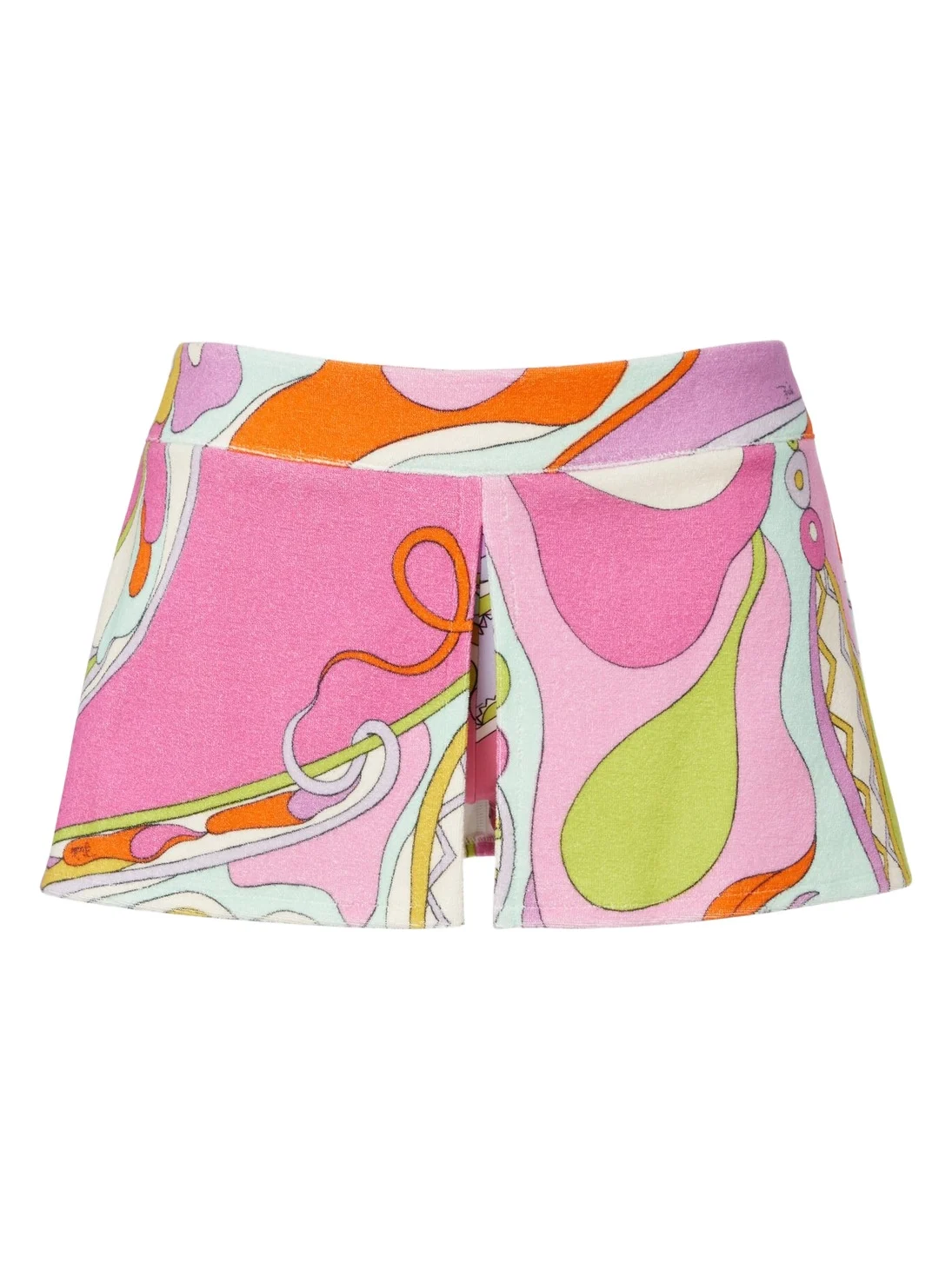 PUCCI Orchidee cotton-blend terry skort