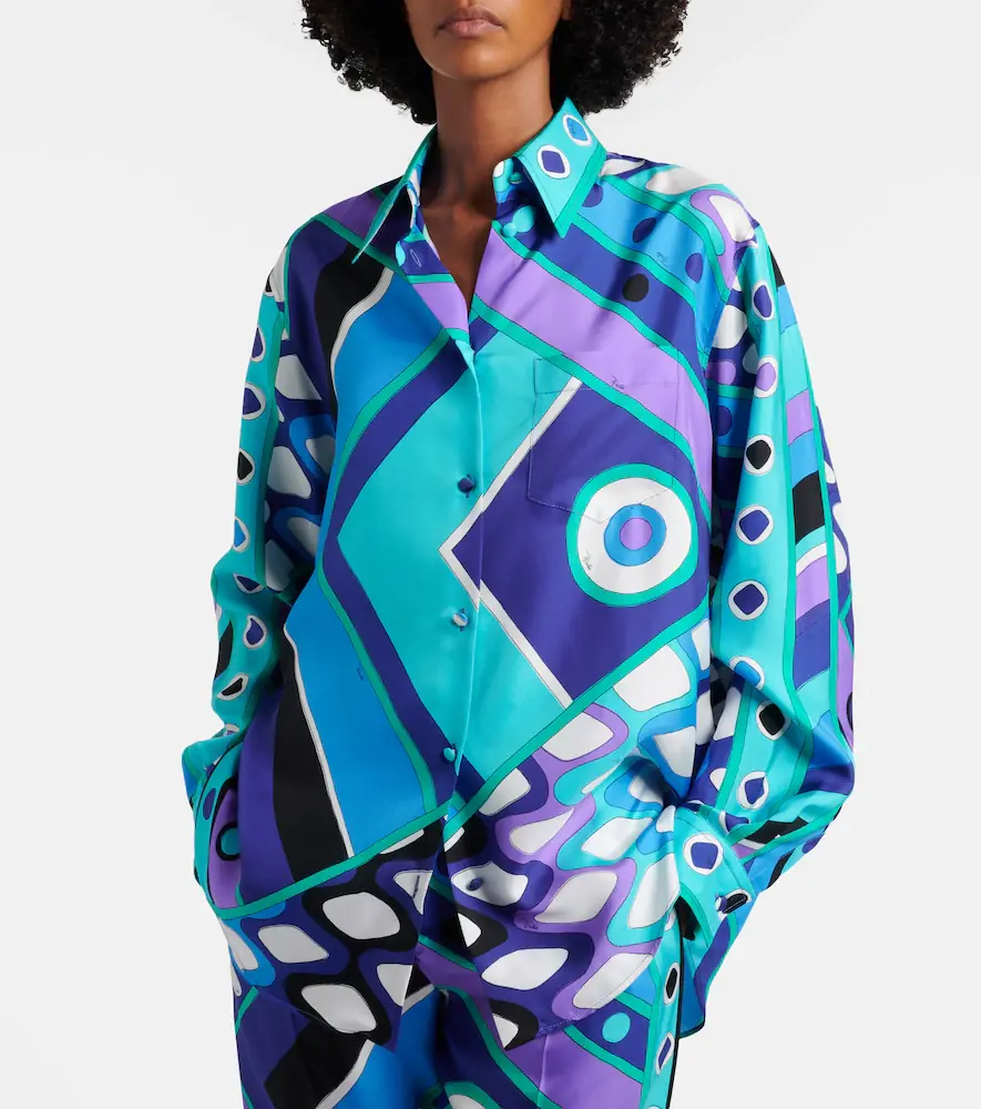 PUCCI Vivara silk twill shirt | Thumbnail 4 PUCCI Vivara silk twill shirt | Thumbnail 4