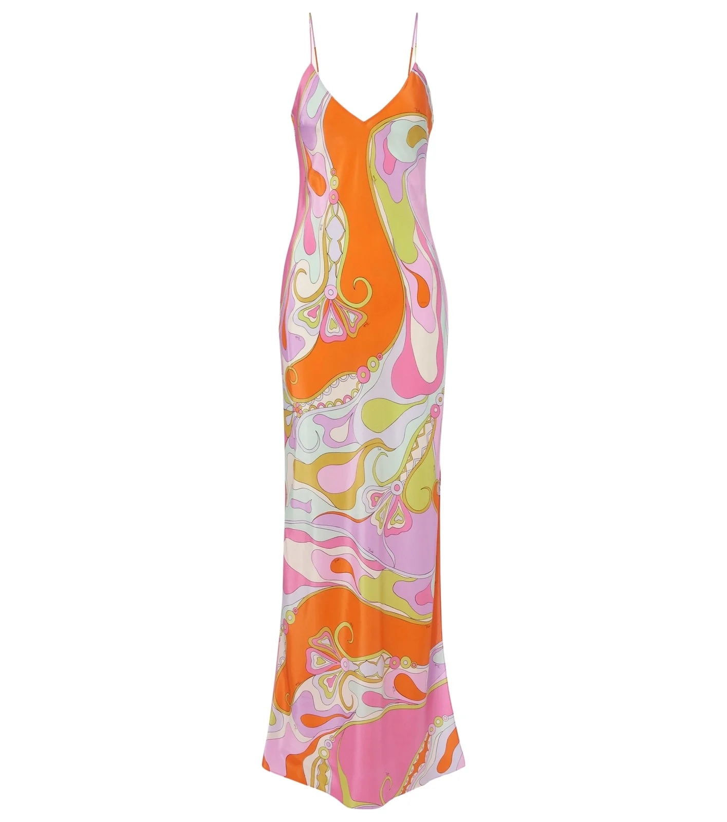Orchidee silk twill maxi dress Orchidee silk twill maxi dress