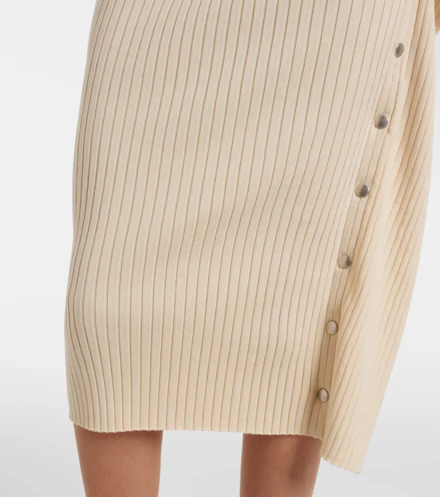 Stella McCartney Ribbed-knit cotton midi skirt | Thumbnail 6 Stella McCartney Ribbed-knit cotton midi skirt | Thumbnail 6