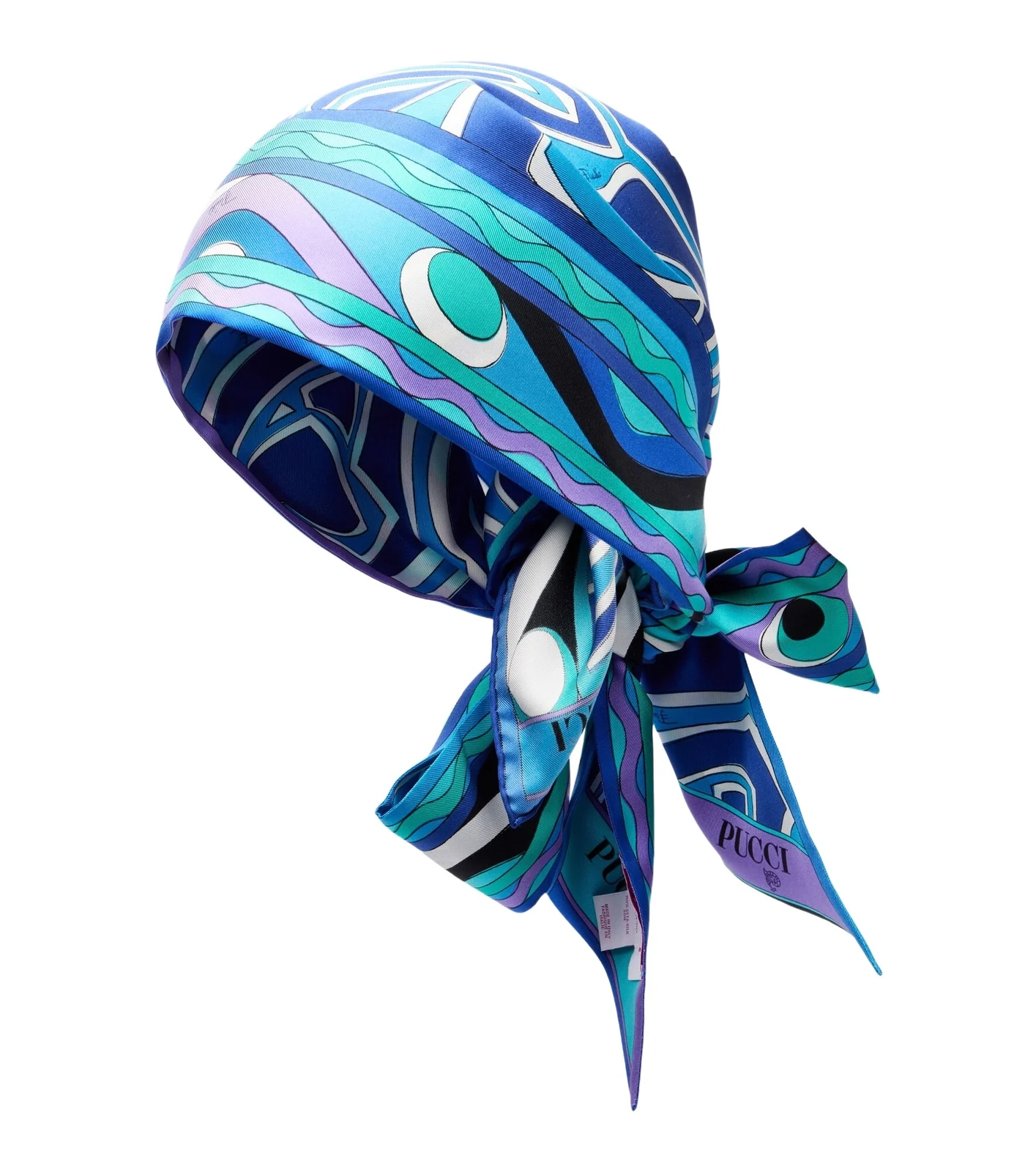 Labirinto silk twill head wrap Labirinto silk twill head wrap