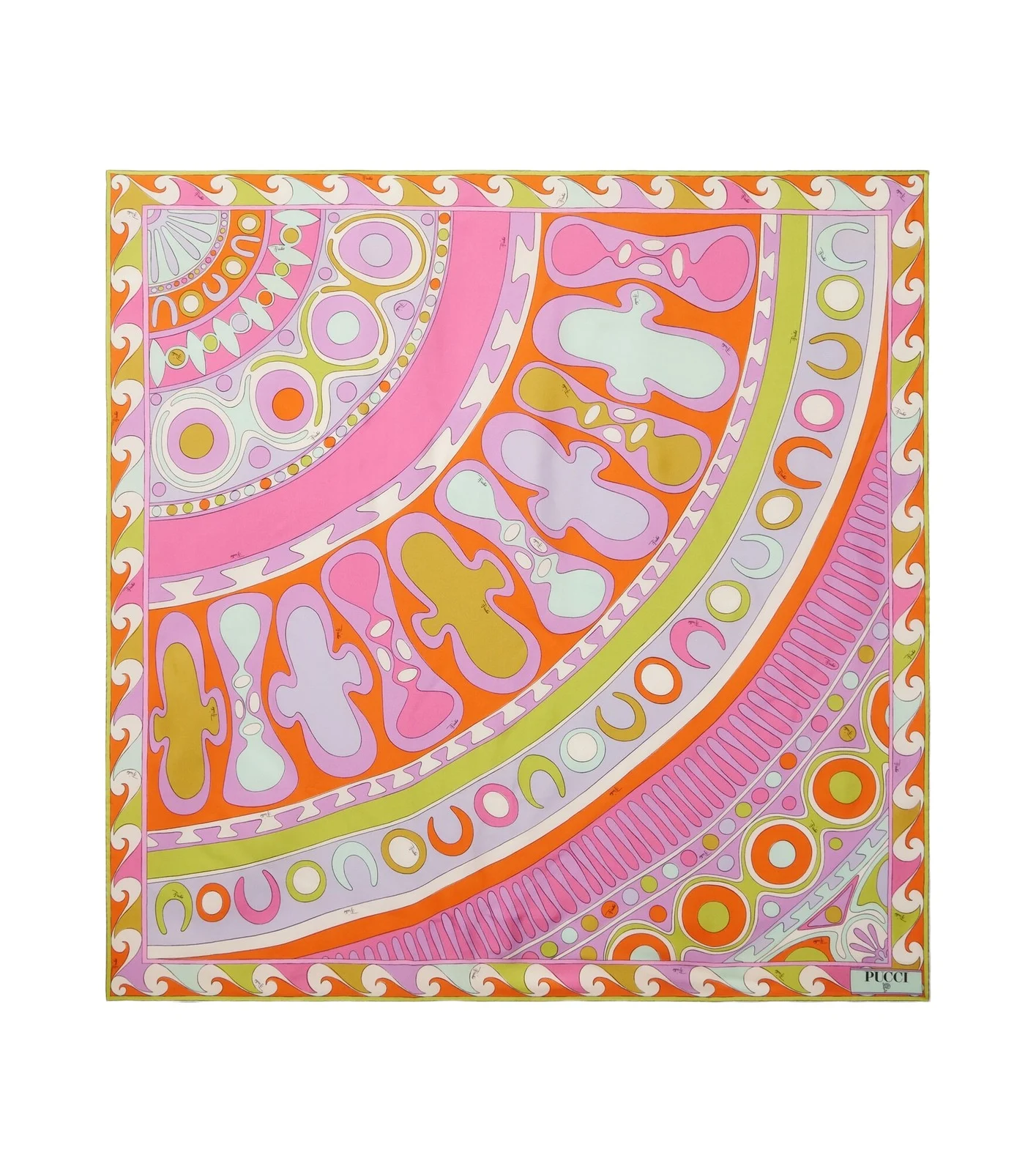 PUCCI Soleil silk twill scarf