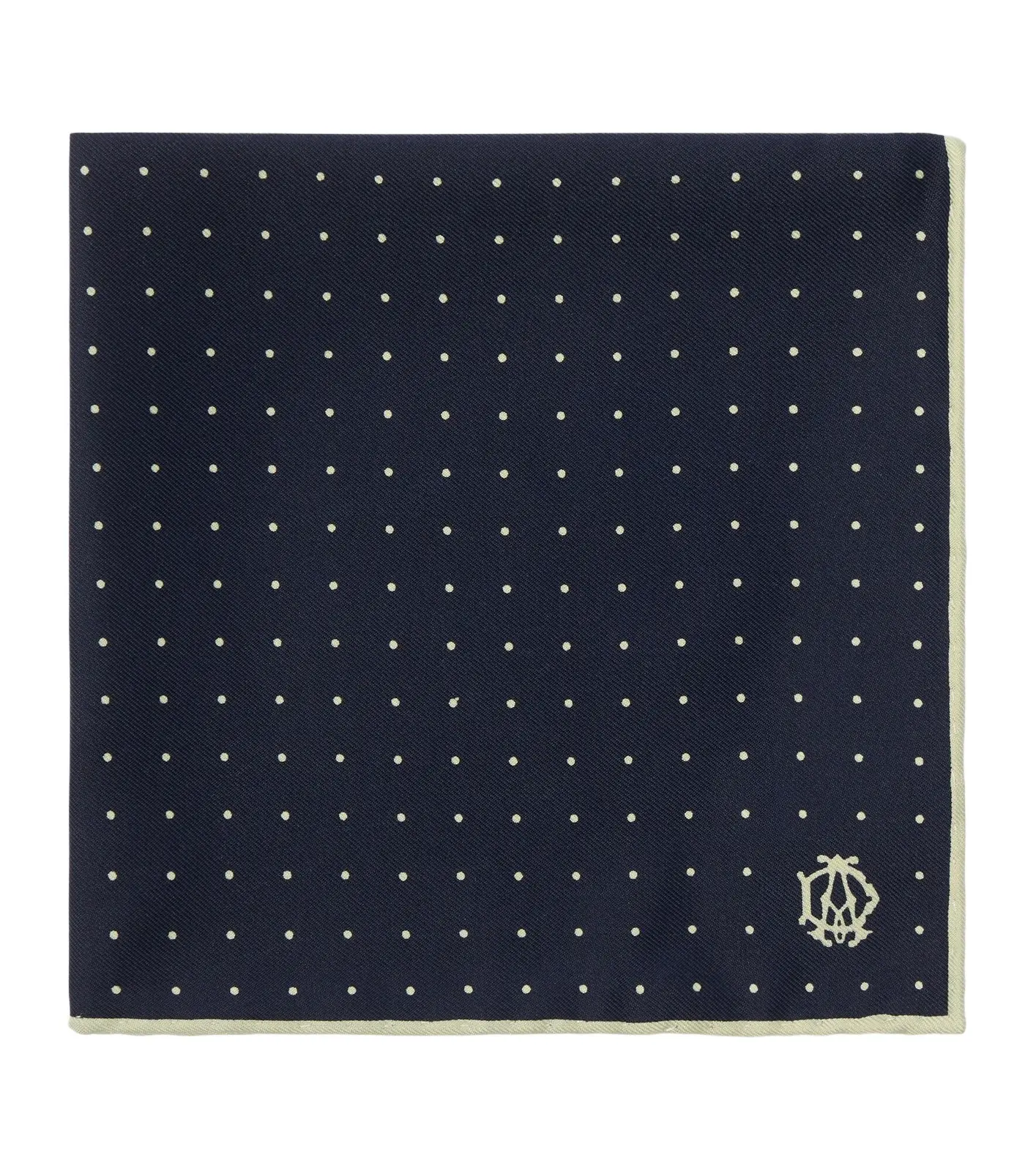dunhill Polka-dot silk pocket square