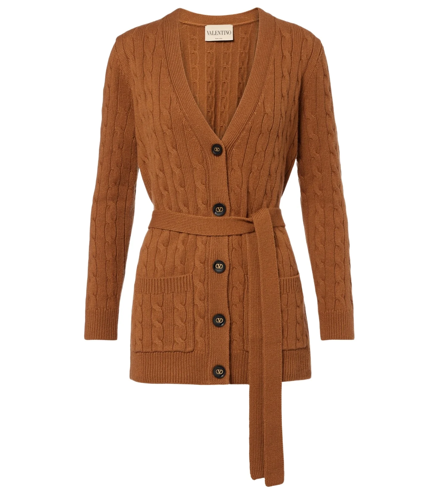 Cable-knit cashmere cardigan Cable-knit cashmere cardigan