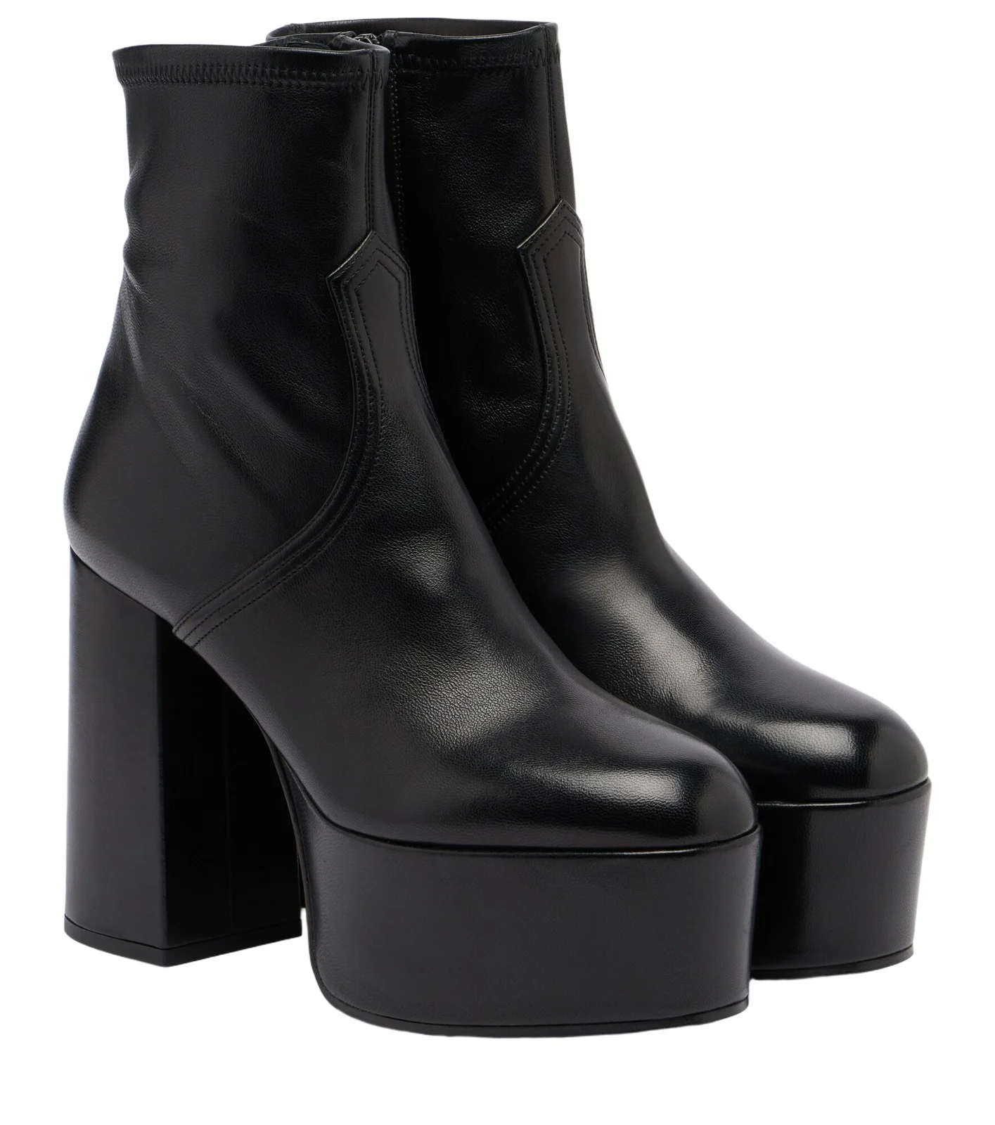 Valentino Garavani Fawcette leather platform ankle boots