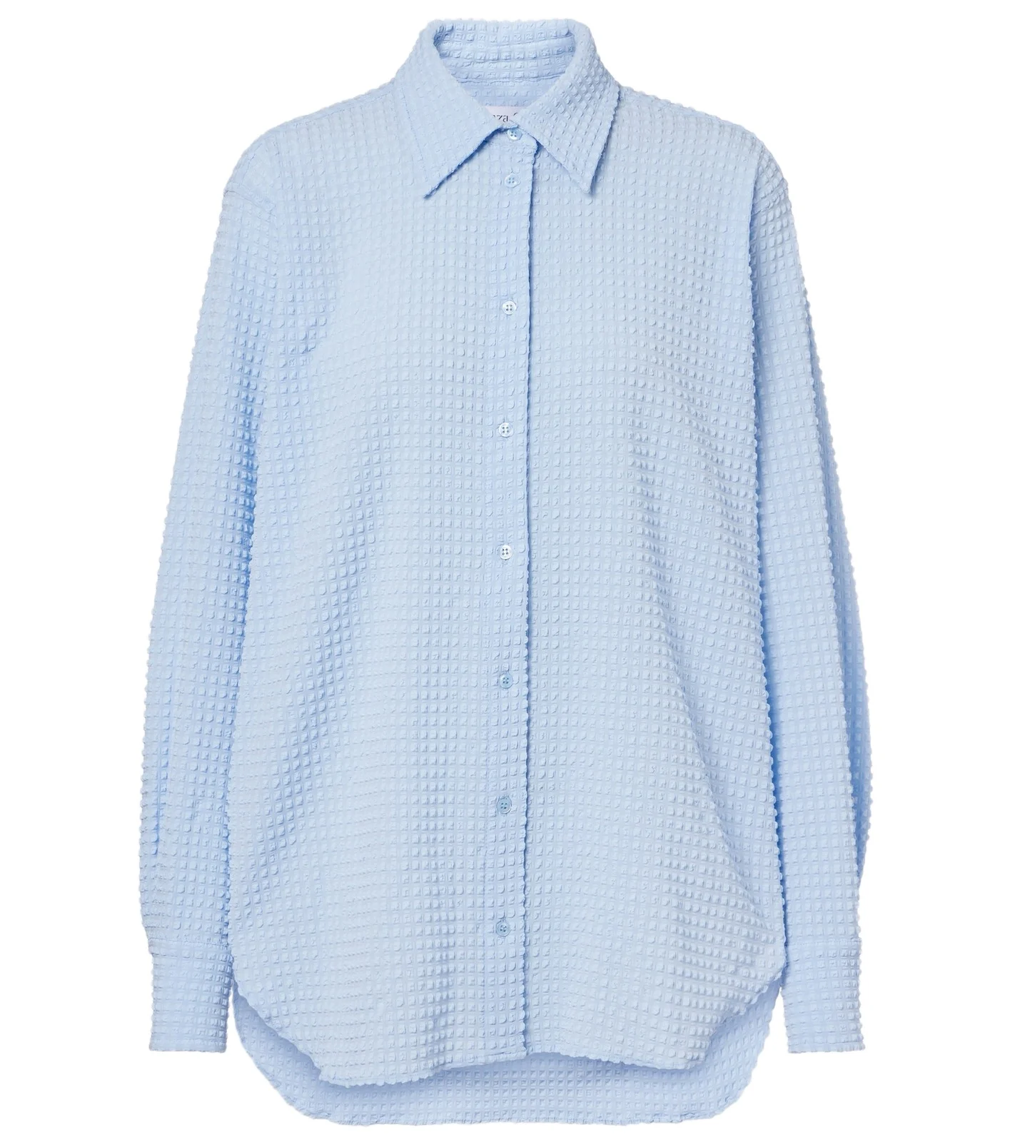Hunza G Resort oversized seersucker shirt