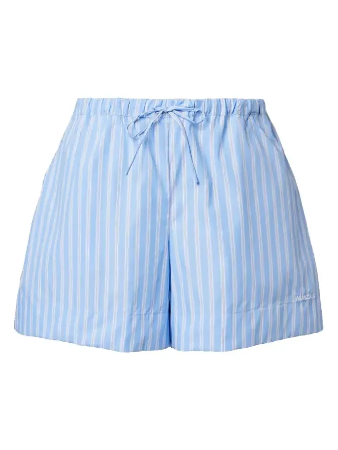 Striped cotton poplin shorts Striped cotton poplin shorts