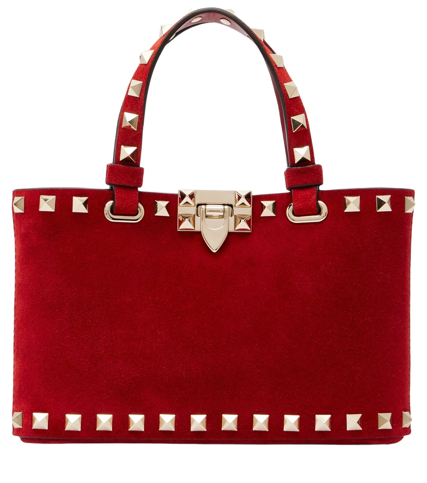 Rockstud Mini suede top-handle bag Rockstud Mini suede top-handle bag