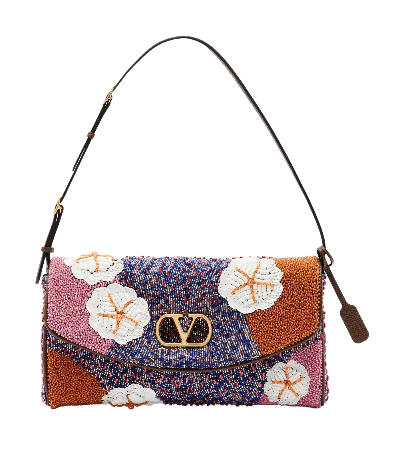 DeVain Small floral embellished shoulder bag DeVain Small floral embellished shoulder bag